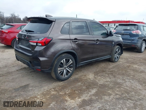 2020 Mitsubishi Outlander Sport ES 2.0 with VIN JA4AR3AU0LU029485, listed as a IAAI auction lot 41622733 with 54,659 mi miles. Bid and sale history available at carsss.com. Image 4.