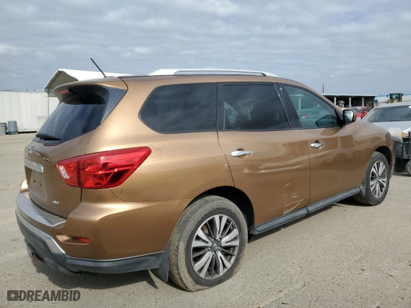 2017 Nissan Pathfinder S with VIN 5N1DR2MMXHC605245, listed as a Copart auction lot 53764715 with 167,954 mi miles and Clean Title. Bid and sale history available at carsss.com. Image 3.