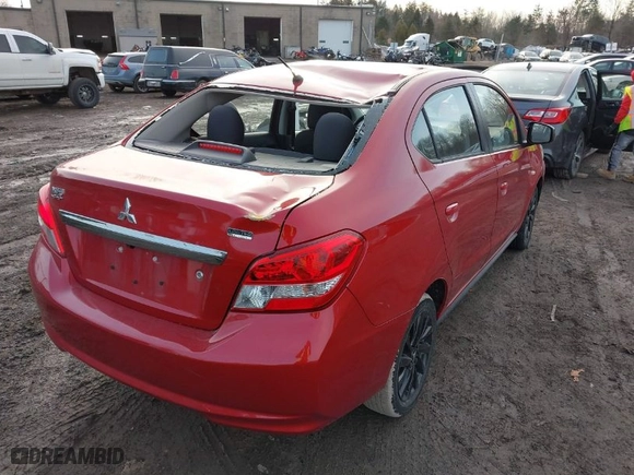 2020 Mitsubishi Mirage G4 SE with VIN ML32F4FJ4LHF12869, listed as a IAAI auction lot 41790006 with 10,422 mi miles. Bid and sale history available at carsss.com. Image 4.
