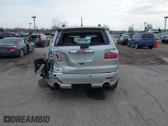 2011 GMC Acadia Denali with VIN 1GKKRTED3BJ408473, listed as a IAAI auction lot 41717368 with 204,518 mi miles and . Bid and sale history available at DreamBid. Image 15.