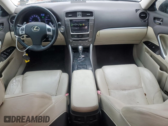 2013 Lexus IS 250 with VIN JTHBF5C2XD5188664, listed as a Copart auction lot 42930815 with 132,537 mi miles and Salvage Title. Bid and sale history available at DreamBid. Image 8.