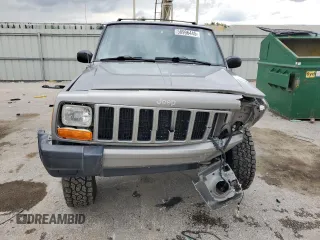 2001 Jeep Cherokee Sport with VIN 1J4FF48S91L592966, listed as a Copart auction lot 58996445 with 159,140 mi miles and Salvage title. Bid and sale history available at DreamBid. Image 5.