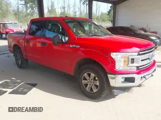 2018 Ford F-150 XL with VIN 1FTEW1EBXJKE16406, listed as a IAAI auction lot 42127221 with 97,408 mi miles. Bid and sale history available at carsss.com. Image 1.