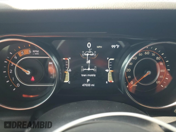 2021 Jeep Wrangler Unlimited Sahara Altitude with VIN 1C4HJXEM9MW596278, listed as a Copart auction lot 61005625 with 47,033 mi miles and Salvage title. Bid and sale history available at DreamBid. Image 9.