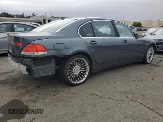 2003 BMW 7 Series 745Li with VIN WBAGN63403DR13949, listed as a Copart auction lot 81795894 with 109,828 mi miles and Salvage Title. Bid and sale history available at DreamBid. Image 3.