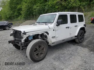 2021 Jeep Wrangler Unlimited Sahara с VIN 1C4HJXEN7MW563272, выставлен на аукционе Copart как лот 57398575 с пробегом 73 861 миль миль и Списание • Salvage title. История ставок и продаж доступна на DreamBid. Изображение 1.