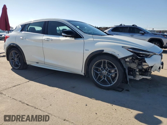 2017 Infiniti QX30 Premium with VIN SJKCH5CPXHA023865, listed as a Copart auction lot 85557224 with 100,128 mi miles and Salvage Title. Bid and sale history available at DreamBid. Image 4.