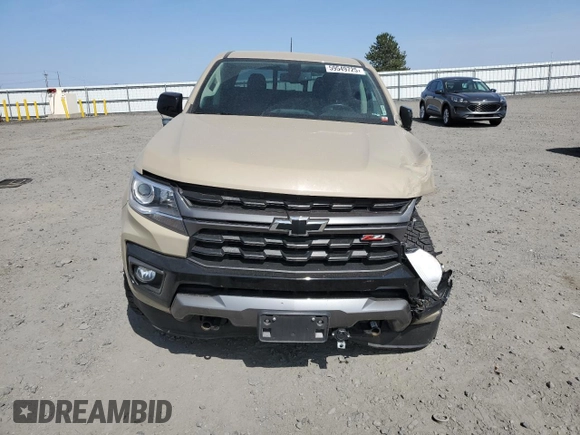 2022 Chevrolet Colorado 4WD Z71 with VIN 1GCGTDENXN1333289, listed as a Copart auction lot 59549725 with 19,583 mi miles and Salvage title. Bid and sale history available at DreamBid. Image 5.