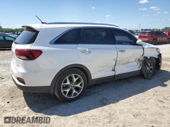 2019 Kia Sorento EX Sport with VIN 5XYPH4A57KG609835, listed as a Copart auction lot 52255335 with 101,927 mi miles and Non repairable. Bid and sale history available at DreamBid. Image 3.