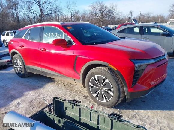 2024 Chevrolet Blazer EV eAWD LT with VIN 3GNKDBRJ4RS202907, listed as a IAAI auction lot 41371333 with 10,118 mi miles. Bid and sale history available at carsss.com. Image 1.