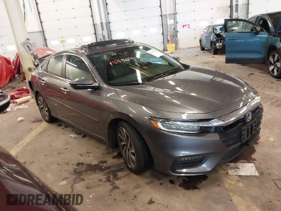 2022 Honda Insight Touring with VIN 19XZE4F96NE008687, listed as a IAAI auction lot 41653624 with 32,663 mi miles and . Bid and sale history available at DreamBid. Image 1.