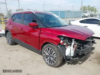 2023 Nissan Kicks SV with VIN 3N1CP5CV0PL476441, listed as a IAAI auction lot 42012895 with 20,285 mi miles. Bid and sale history available at carsss.com. Image 1.