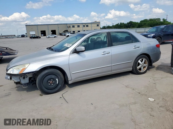 2005 Honda Accord EX-L z VIN 1HGCM56825A013329, wystawiony jako Copart lot #57798015 z przebiegiem 150 888 mil mil oraz Czysty tytuł • Clean title. Historia ofert i sprzedaży dostępna na DreamBid. Obrazek 1.