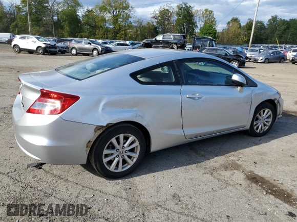 2012 Honda Civic Cpe EX with VIN 2HGFG3B88CH561364, listed as a Copart auction lot 72280644 with 233,427 mi miles and Salvage Title. Bid and sale history available at carsss.com. Image 3.