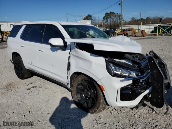 2023 Chevrolet Tahoe Commercial with VIN 1GNSCLED9PR430295, listed as a Copart auction lot 87807095 with 283 mi miles and Salvage Title. Bid and sale history available at carsss.com. Image 4.