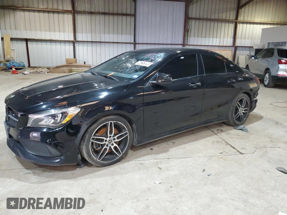 2019 Mercedes-Benz CLA 250 with VIN WDDSJ4EBXKN717458, listed as a Copart auction lot 46253095 with 127,889 mi miles and Clean title. Bid and sale history available at DreamBid. Image 1.