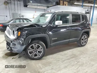 2017 Jeep Renegade Limited z VIN ZACCJBDB3HPE39829, wystawiony jako Copart lot #60573295 z przebiegiem 64 038 mil mil oraz Szkoda całkowita • Salvage title. Historia ofert i sprzedaży dostępna na DreamBid. Obrazek 1.