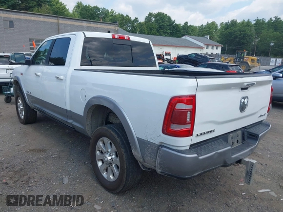 2020 Ram 2500 Laramie with VIN 3C6UR5FJ3LG141592, listed as a IAAI auction lot 42777818 with 194,980 mi miles and . Bid and sale history available at DreamBid. Image 3.