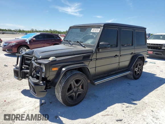 2017 Mercedes-Benz G-Class AMG G 63 with VIN WDCYC7DF3HX282147, listed as a Copart auction lot 49518235 with 86,262 mi miles and Salvage Title. Bid and sale history available at carsss.com. Image 1.