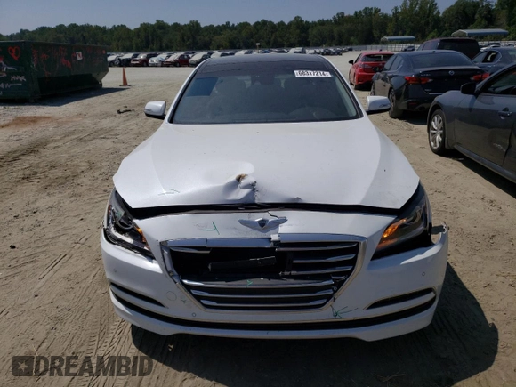 2015 Hyundai Genesis 3.8L with VIN KMHGN4JE4FU100357, listed as a Copart auction lot 68317214 with 89,137 mi miles and Salvage Title. Bid and sale history available at carsss.com. Image 5.