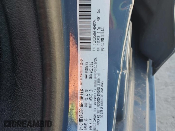 2015 Chrysler 200 S with VIN 1C3CCCBB9FN626425, listed as a Copart auction lot 53429105 with 64,002 mi miles and Salvage Title. Bid and sale history available at carsss.com. Image 15.