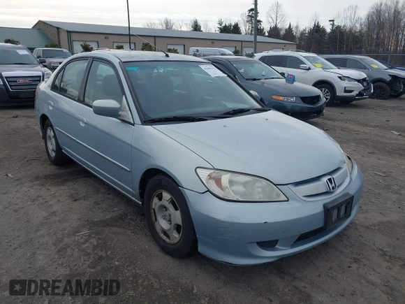 2005 Honda Civic z VIN JHMES96645S010900, wystawiony jako IAAI lot #41603755 z przebiegiem 157 725 mil mil oraz . Historia ofert i sprzedaży dostępna na DreamBid. Obrazek 1.