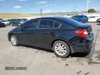 2012 Honda Civic EX with VIN 19XFB2F84CE102698, listed as a Copart auction lot 61742724 with 162,159 mi miles and Salvage Title. Bid and sale history available at DreamBid. Image 2.