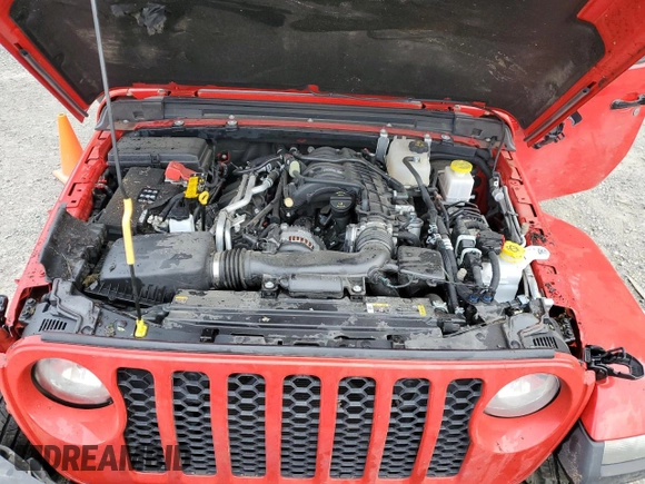 2023 Jeep Gladiator Sport S с VIN 1C6HJTAG4PL503155, выставлен на аукционе Copart как лот 60694875 с пробегом 17 480 миль миль и Списание • Salvage title. История ставок и продаж доступна на DreamBid. Изображение 11.