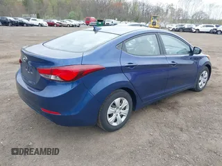 2016 Hyundai Elantra SE with VIN 5NPDH4AE5GH776391, listed as a IAAI auction lot 42082839 with 123,820 mi miles and . Bid and sale history available at DreamBid. Image 4.