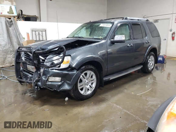 2010 Ford Explorer Limited with VIN 1FMEU7F83AUB06934, listed as a Copart auction lot 77611814 with 163,871 mi miles and Salvage Title. Bid and sale history available at carsss.com. Image 1.