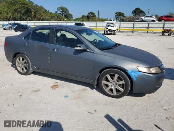 2004 Acura TSX w/Navigation with VIN JH4CL96984C035497, listed as a Copart auction lot 47575605 with 233,266 mi miles and Salvage Title. Bid and sale history available at carsss.com. Image 4.