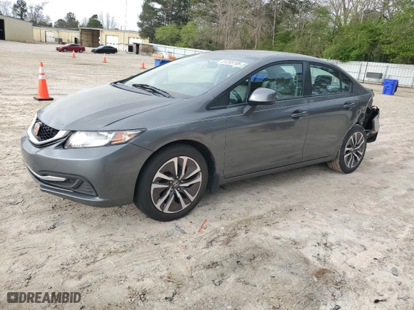 2013 Honda Civic Sdn LX with VIN 2HGFB2F56DH599198, listed as a Copart auction lot 51255195 with 122,112 mi miles and Salvage Title. Bid and sale history available at carsss.com. Image 1.