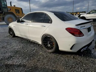 2018 Mercedes-Benz C 63 AMG with VIN 55SWF8GB6JU239102, listed as a Copart auction lot 41472985 with 50,041 mi miles and Non repairable. Bid and sale history available at DreamBid. Image 2.