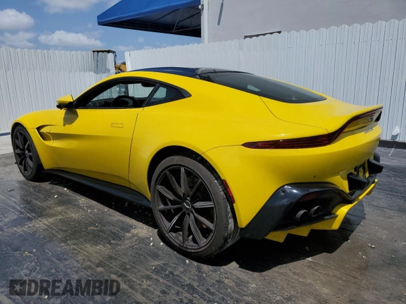2019 Aston Martin Vantage z VIN SCFSMGAW6KGN01897, wystawiony jako Copart lot #51802505 z przebiegiem Nie podano mil oraz Szkoda całkowita • Salvage title. Historia ofert i sprzedaży dostępna na DreamBid. Obrazek 2.