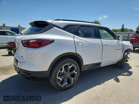 2020 Chevrolet Blazer RS with VIN 3GNKBERS4LS717851, listed as a Copart auction lot 58270685 with 23,674 mi miles and Salvage title. Bid and sale history available at DreamBid. Image 3.