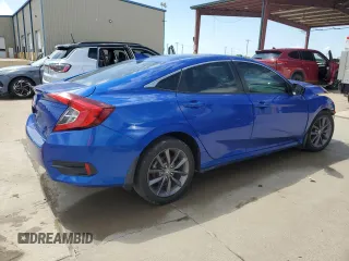 2021 Honda Civic Sedan EX with VIN 19XFC1F39ME012444, listed as a Copart auction lot 53420325 with 95,918 mi miles and Clean Title. Bid and sale history available at carsss.com. Image 3.