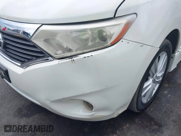 2014 Nissan Quest SL with VIN JN8AE2KP5E9100582, listed as a IAAI auction lot 42106685 with 161,491 mi miles. Bid and sale history available at carsss.com. Image 6.