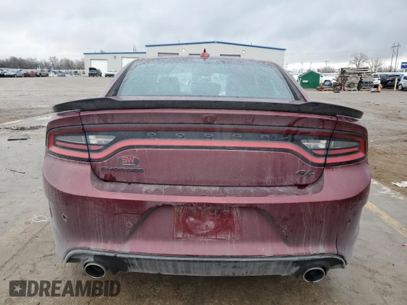 2023 Dodge Charger R/T with VIN 2C3CDXCT8PH655985, listed as a Copart auction lot 44718585 with 21,790 mi miles and Salvage Title. Bid and sale history available at carsss.com. Image 6.