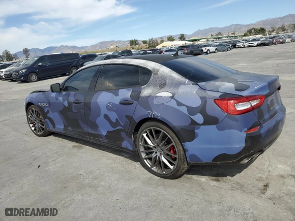 2015 Maserati Quattroporte S Q4 with VIN ZAM56RRA6F1135311, listed as a Copart auction lot 42123155 with 38,007 mi miles and Salvage Title. Bid and sale history available at carsss.com. Image 2.