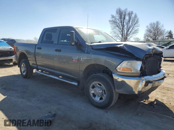 2011 Ram 2500 Laramie with VIN 3D7UT2CL3BG619979, listed as a Copart auction lot 46931825 with 163,527 mi miles and Salvage title. Bid and sale history available at DreamBid. Image 4.