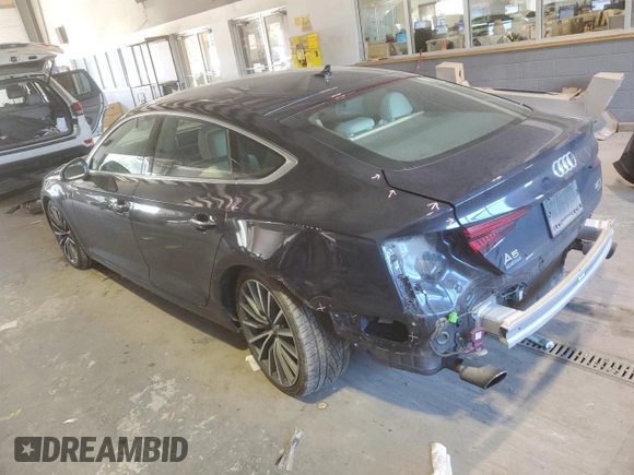 2018 Audi A5 Sportback Premium Plus with VIN WAUBNCF54JA112002, listed as a Copart auction lot 42905344 with 63,822 mi miles. Bid and sale history available at carsss.com. Image 2.
