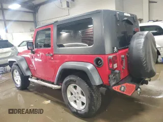 2008 Jeep Wrangler X with VIN 1J4FA24118L501599, listed as a Copart auction lot 52776475 with 74,186 mi miles and Salvage Title. Bid and sale history available at DreamBid. Image 2.