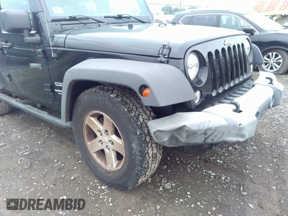 2016 Jeep Wrangler Unlimited Sport z VIN 1C4BJWDGXGL206502, wystawiony jako IAAI lot #42583701 z przebiegiem 120 525 mil mil oraz . Historia ofert i sprzedaży dostępna na DreamBid. Obrazek 6.