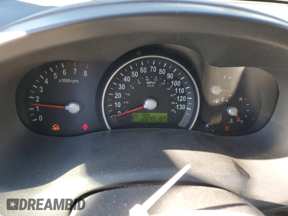 2007 Kia Sedona EX with VIN KNDMB233476174299, listed as a Copart auction lot 83980974 with 204,515 mi miles and Salvage Title. Bid and sale history available at DreamBid. Image 9.