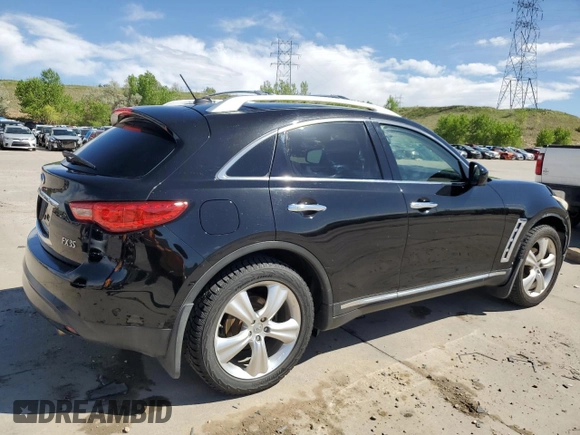 2011 Infiniti FX with VIN JN8AS1MW8BM734582, listed as a Copart auction lot 56852125 with 140,507 mi miles and Salvage title. Bid and sale history available at DreamBid. Image 3.
