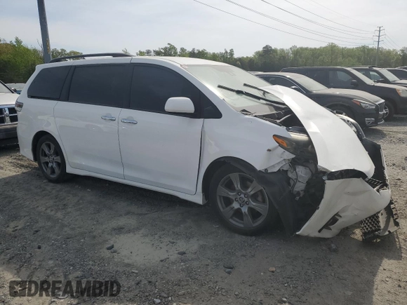 2018 Toyota Sienna SE with VIN 5TDXZ3DC9JS937339, listed as a Copart auction lot 50447875 with 129,144 mi miles and Salvage title. Bid and sale history available at DreamBid. Image 4.