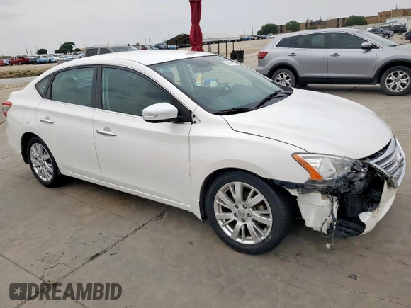2013 Nissan Sentra SR with VIN 3N1AB7AP8DL682298, listed as a Copart auction lot 53528175 with 136,552 mi miles and Salvage Title. Bid and sale history available at DreamBid. Image 4.