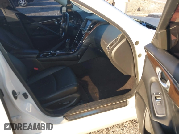 2018 Infiniti Q50 Sport with VIN JN1EV7APXJM362748, listed as a IAAI auction lot 41443052 with 77,897 mi miles and . Bid and sale history available at carsss.com. Image 5.