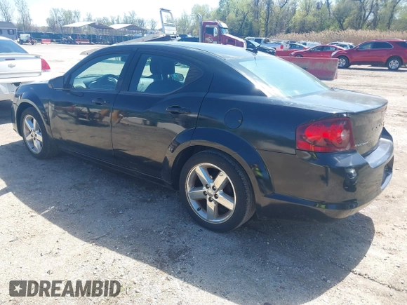 2013 Dodge Avenger SE with VIN 1C3CDZAB0DN655682, listed as a IAAI auction lot 41992710 with 164,210 mi miles. Bid and sale history available at carsss.com. Image 3.