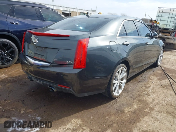 2014 Cadillac ATS Performance with VIN 1G6AC5S35E0116188, listed as a IAAI auction lot 41860494 with 85,517 mi miles. Bid and sale history available at carsss.com. Image 4.